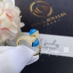 Marli Cleo Diamond Midi Ring In Yellow Gold Sea Blue Chalcedony Cleo R47 (6)