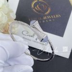 Marli Cleo Diamond Midi Slip On Bracelet In White Gold Chalcedony (2)