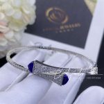 Marli Cleo Diamond Midi Slip On Bracelet In White Gold Lapis Lazuli Cleo B47 (6)