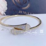 Marli Cleo Diamond Midi Slip On Bracelet In Yellow Gold White Moon Stone Cleo B47 (3)