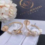 Marli Cleo Diamond Open Hoop Earrings In Rose Gold White Moon Stone Cleo E82 (9)