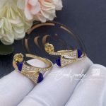 Marli Cleo Diamond Open Hoop Earrings In Yellow Gold Lapis Lazuli (5)