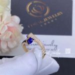 Marli Cleo Diamond Slim Ring In Rose Gold Lapis Lazuli (5)