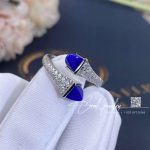 Marli Cleo Diamond Slim Ring In White Gold Lapis Lazuli Cleo R1 (10)