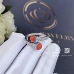 Marli Cleo Diamond Slim Ring In White Gold Red Agate Cleo R1 (3)