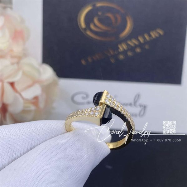 Marli Cleo Diamond Slim Ring In Yellow Gold Black Onyx Cleo R1 (8)