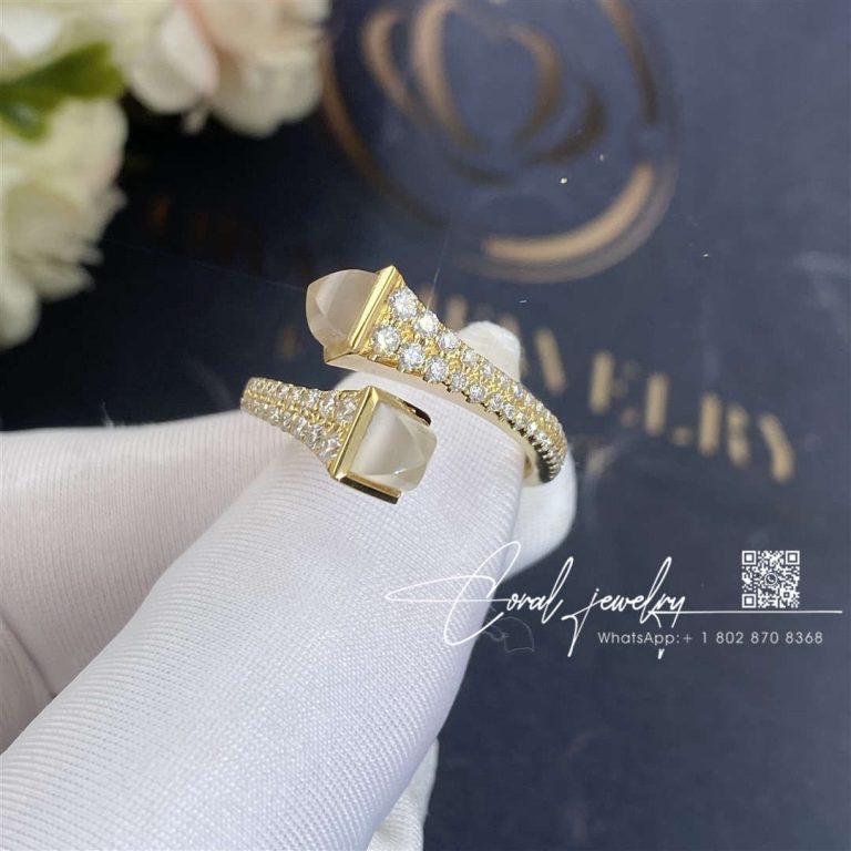 Marli Cleo Diamond Slim Ring In Yellow Gold Chalcedony Cleo R1 (1)