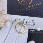 Marli Cleo Diamond Slim Ring In Yellow Gold Sea Blue Chalcedony Cleo R1 (5)