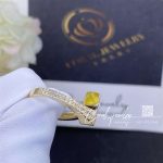 Marli Cleo Diamond Slim Ring In Yellow Gold Yellow Quartzite Cleo R1 (6)