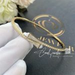 Marli Cleo Diamond Slim Slip On Bracelet In Yellow Gold White Agate Cleo B1 (6)