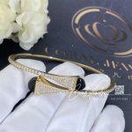 Marli Cleo Diamond Slip On Bracelet In Yellow Gold Black Onyx Cleo B3 (5)