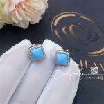 Marli Cleo Diamond Stud Pyramid Earrings In White Gold Set With Turquoise Cleo E3 (1)