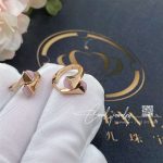 Marli Cleo Gold Huggie Earrings In Rose Gold Pink Opal (2)