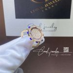 Marli Tip Top Diamond Statement Ring In Rose Gold Lapis Lazuli (2)