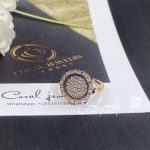 Marli Tip Top Diamond Statement Ring In Rose Gold Lapis Lazuli (9)