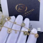 Dior Rose Des Vents Bracelet Yellow Gold, Diamonds And Ornamental Stones (9)