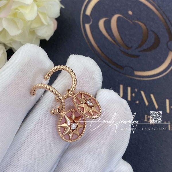 Dior Rose Des Vents Earrings Rose Gold, Diamonds And Pink Opal (1)