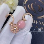 Dior Rose Des Vents Earrings Rose Gold, Diamonds And Pink Opal (4)