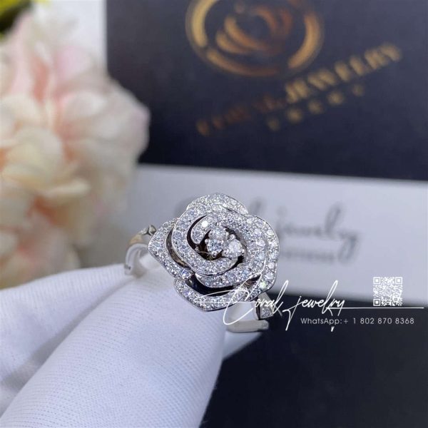 Dior Small Rose Dior Bagatelle Ring White Gold And Diamonds Jbag94055 (1)