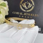 Hermès Collier De Chien Bracelet In Yellow Gold Set With Diamonds (1)