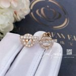 Hermes Finesse Earrings Rose Gold Set With Diamonds (1)