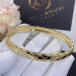 Chanel Coco Crush Bracelet Quilted Motif, 18k Yellow Gold J11139 (5)