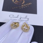 Chanel Coco Crush Earrings Quilted Motif, 18k Yellow Gold, Diamonds Ref. J11755 (4)