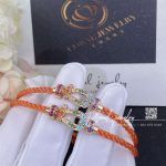 Fred Force 10 Bracelet Medium Model In 18k White Gold And Coloured Stones 0b0170 6b0350 (3)