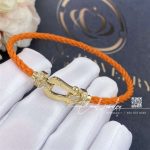 Fred Force 10 Bracelet 18k Pink Gold And Diamonds Medium Model Orange Cable (4)