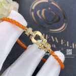 Fred Force 10 Bracelet 18k Pink Gold And Diamonds Medium Model Orange Cable (5)