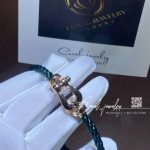 Fred Force 10 Bracelet 18k Pink Gold Large Model Green Cable (4)