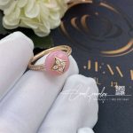 Louis Vuitton B Blossom Ring, Pink Gold, White Gold, Pink Opal And Pavé Diamond Q9m00f (5)