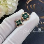 Louis Vuitton Color Blossom Bb Star Ear Stud, Pink Gold And Malachite Q96672 (3)