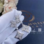 Louis Vuitton Color Blossom Long Earrings, White Gold And Diamonds Q96501 (2)