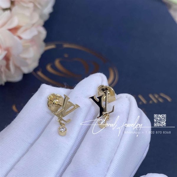 Louis Vuitton Idylle Blossom Lv Ear Stud, Yellow Gold And Diamond (1)