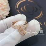 Louis Vuitton Lock It Diamonds And Gold Ring (7)