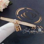 Louis Vuitton Lockit Pink Gold Bracelet (3)