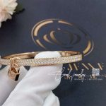 Louis Vuitton Lockit Pink Gold Bracelet (5)