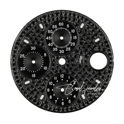 Audemars Piguet Royal Oak Offshore 42mm Black Diamond Pavé Custom Dial