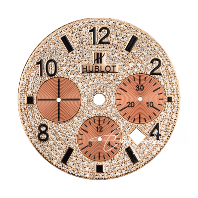 Custom Dial Diamond Paved Dial For Hublot Big Bang 44mm