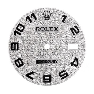 Custom Diamond Paved Dial For Rolex Datejust 36