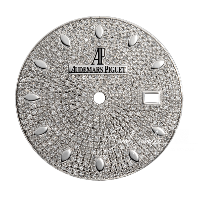 Custom Diamond Paved Dial For Audemars Piguet Royal Oak 37