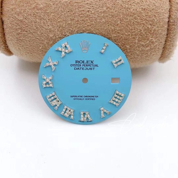 Rolex – Custom Blue Color Diamond Dial For Datejust 41 (1)