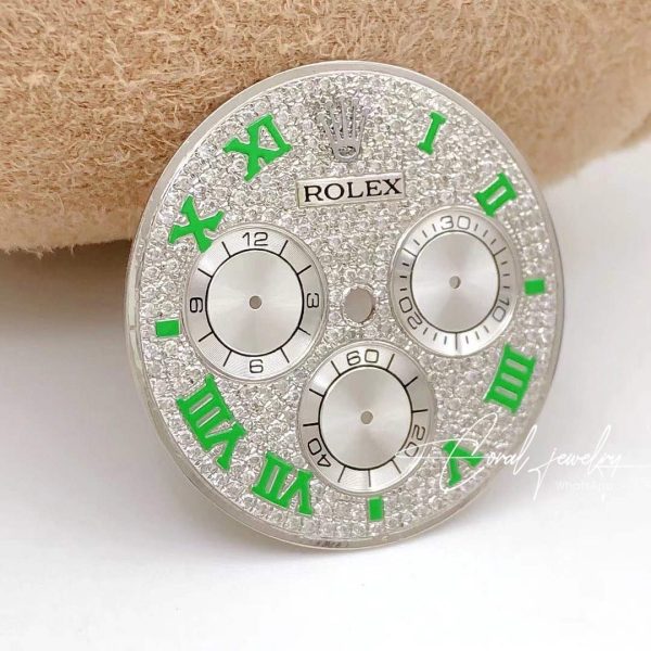 Rolex – Custom Daytona Diamond Pavégreen Arabic Numbers Custom Dial (8)