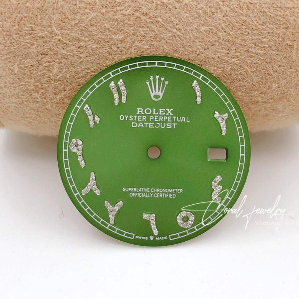 Rolex – Custom Green Arabic Dial For Datejust 41 (2)