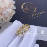 Cartier Maillon Panthère Fine Wedding Ring, 2 Half Diamond Paved Rows Ref. B4216000 (4)