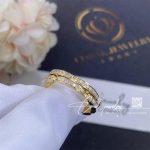 Cartier Maillon Panthère Fine Wedding Ring, 2 Half Diamond Paved Rows Ref. B4216000 (5)