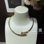 Cartier Juste Un Clou Collar Necklace Large Model, Yellow Gold Diamonds Ref. N7424270 (1)