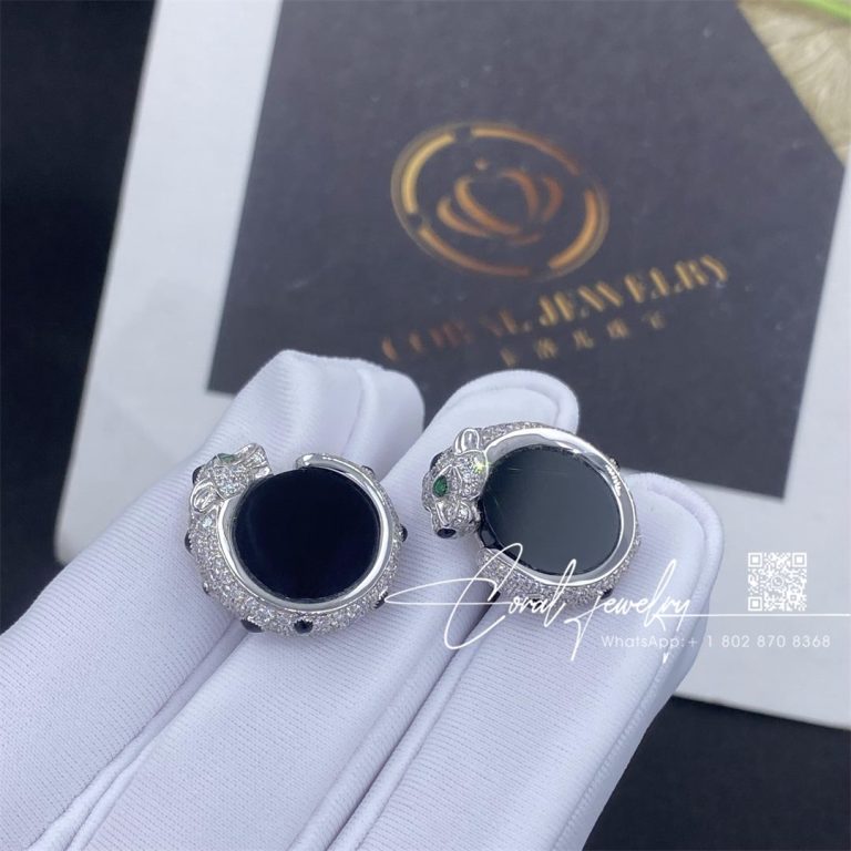 Cartier Panthère De Cartier Cufflinks, 18k White Gold Ref. Og000334 (1)