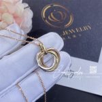 Cartier Trinity Necklace Medium Model White Gold, Yellow Gold, Rose Gold, Ref. B7224817 (1)